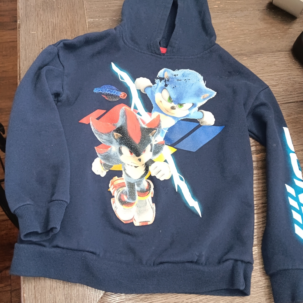 Boys Size Small, Sonic the Hedgehog Navy Hoodie